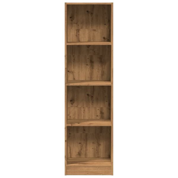 vidaXL Boekenkast 40x24x143 cm bewerkt hout artisanaal eikenkleurig