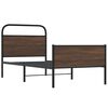 vidaXL Bedframe zonder matras bewerkt hout bruin eikenkleur 90x190 cm