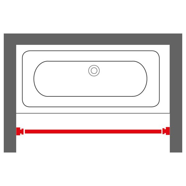 Sealskin Douchegordijnstang telescopisch 125-220 cm wit