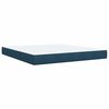 vidaXL Boxspring met matras fluweel blauw 180x200 cm