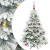vidaXL Kunstkerstboom met 150 LED met standaard Wit 150 cm PE en PVC