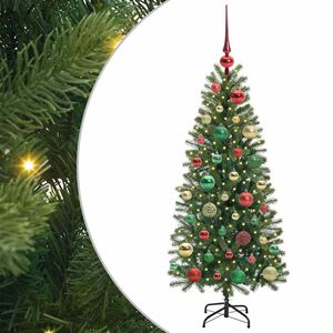 vidaXL Kunstkerstboom met 150 LED met standaard Groen 120 cm PE en PVC