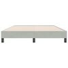 vidaXL Boxspring zonder matras fluweel lichtgrijs 160x220 cm