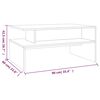 vidaXL Salontafel 90x60x42,5 cm bewerkt hout gerookt eikenkleurig