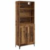 vidaXL Hoge kast 2 pcs Oud hout Bewerkt hout