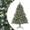 vidaXL Kunstkerstboom Groen 240 cm PVC en Plastic en Staal