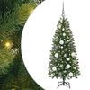 vidaXL Kunstkerstboom Groen 120 cm PE en PVC
