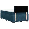 vidaXL Boxspring met matras fluweel donkerblauw 120x200 cm