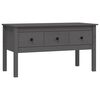 vidaXL Salontafel 102x49x55 cm massief grenenhout grijs