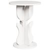 vidaXL Salontafel Wit 39,5 x 39,5 x 53,5 cm Massief grenenhout