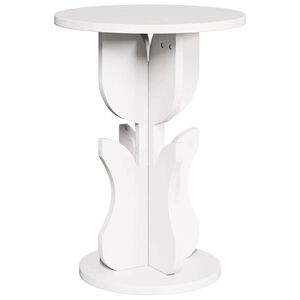 vidaXL Salontafel Wit 39,5 x 39,5 x 53,5 cm Massief grenenhout