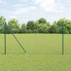 vidaXL Hek met Paal Groen 1,5 x 10 m Staal en PVC