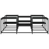 vidaXL Salontafel 121x121x40 cm bewerkt hout zwart