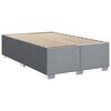 vidaXL Boxspring met matras stof lichtgrijs 120x200 cm