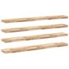 vidaXL Wandschappen 4 st zwevend 160x20x4 cm onbehandeld acaciahout