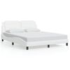 vidaXL Bedframe met LED zonder matras "Zadar" wit 160x200 cm