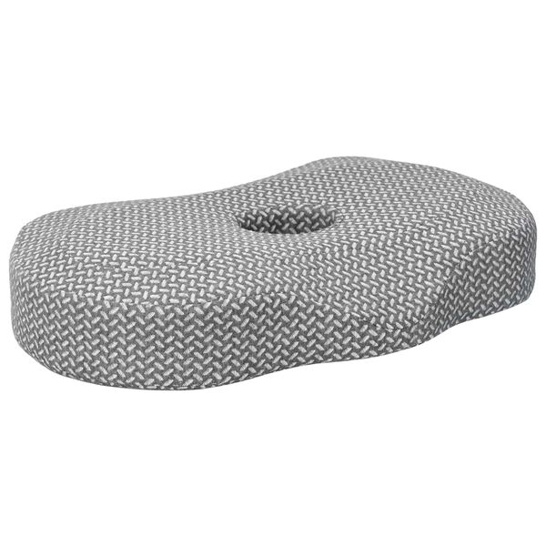 vidaXL Halskussen &Eacute;&eacute;nkleurig Grijs 53 x 34,5 x 10,5 cm Traagschuim