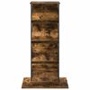 vidaXL Tijdschrift Rek Gerookt eiken 68 x 40 x 123.5 cm Bewerkt hout