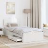 vidaXL Bedframe met hoofdeinde met lade Wit 90 x 190 cm Bewerkt hout