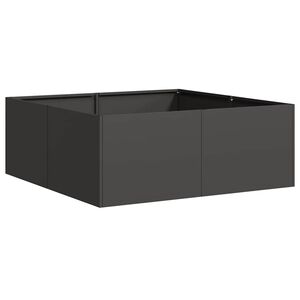 vidaXL Plantenbak 80x80x30 cm staal zwart