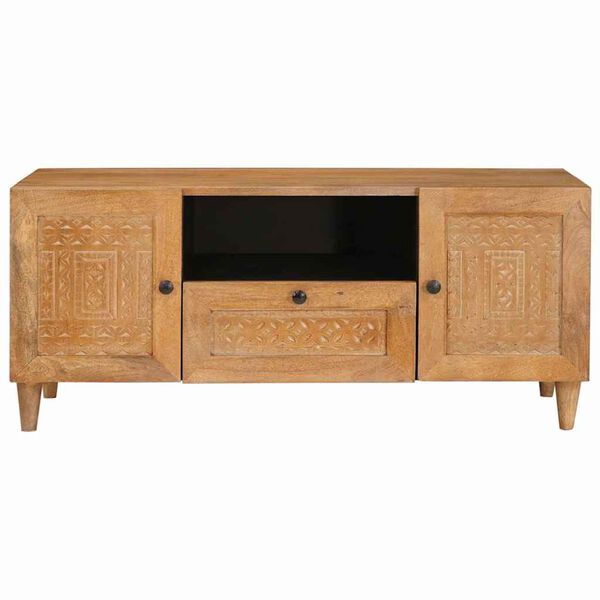 vidaXL TV Eenheden met lade Licht Bruin 105 x 33 x 46 cm Bewerkt hout