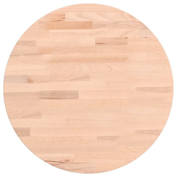 vidaXL Tafelblad rond &Oslash;40x4 cm massief beukenhout