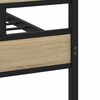 vidaXL Bedframe zonder matras metaal sonoma eikenkleurig 140x190 cm