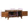 vidaXL Salontafel Multikleur 80 x 54 x 45 cm massief gerecycled hout