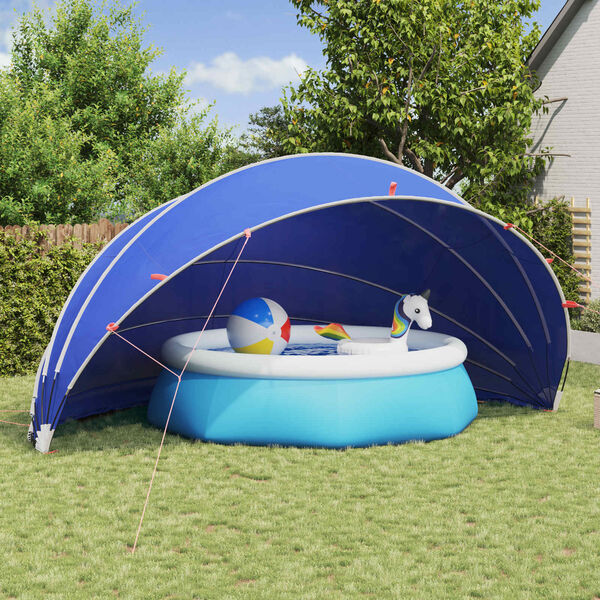 vidaXL Pooldome Groen 592 x 590 x 275 cm 185T polyester met PU-coating