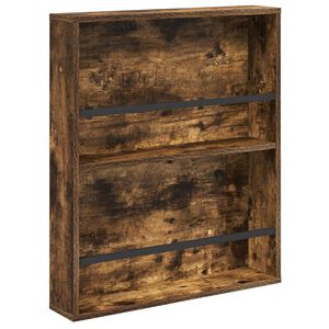 vidaXL Tijdschrift Rek Gerookt eiken 60 x 12 x 70 cm Bewerkt hout