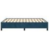 vidaXL Bedframe zonder matras 140x200 cm fluweel donkerblauw
