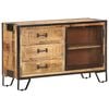 vidaXL Dressoir 100x31x60 cm massief ruw mangohout