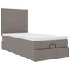 vidaXL Ottoman bed met matras 90x190cm stof taupe