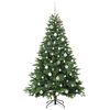 vidaXL Kunstkerstboom met 300 LED met standaard Groen 180 cm PE en PVC