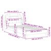vidaXL Bedframe "Viana" zonder matras kunstleer wit 100x203 cm