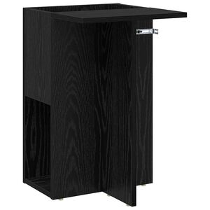 vidaXL Bijzettafel Zwart Eiken 35 x 40 x 55 cm Bewerkt hout