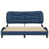 vidaXL Bedframe zonder matras "Hvar" stof blauw 160x200 cm