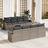 vidaXL Tuin Sofa Set Grijs 55 x 55 x 37 cm poly rattan