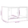 vidaXL Salontafel met glazen deuren 68x50x42 cm wit