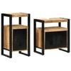 vidaXL Badkamermeubelset 2 st Bruin Massief Ruw Mango Hout