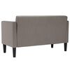 vidaXL Loveseat Bank Taupe 111 cm Stof