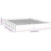 vidaXL Bedframe massief hout wit 120x200 cm