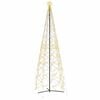 vidaXL Kerstkegelboom warmwit 1400 LED's 160x500 cm