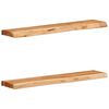 vidaXL Wandschappen 2 st 80x20x3,5 cm massief acaciahout