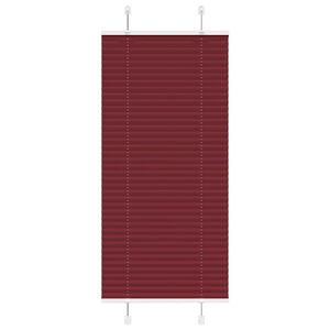 vidaXL Pliss&eacute; rolgordijn 55x100 cm stofbreedte 54,4 cm bordeauxrood