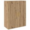 vidaXL Highboard Artisan Eiken 69,5 x 34 x 180 cm Bewerkt hout