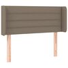 vidaXL Hoofdbord LED 83x16x78/88 cm stof taupe