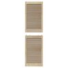 vidaXL Kastdeur 2 pcs Naturel 170 x 2,1 x 49,5 cm Massief grenenhout