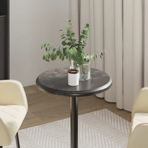vidaXL Tafelblad &Oslash;40x2,5 cm marmer zwart