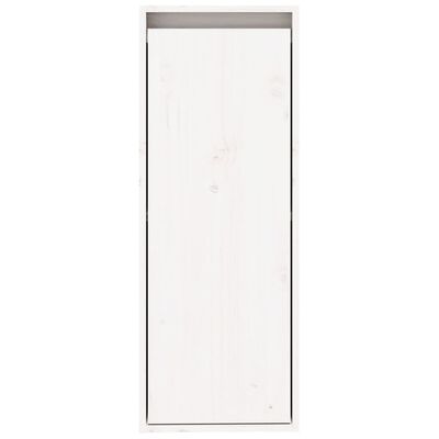 vidaXL Wandkast 30x30x80 cm massief grenenhout wit
